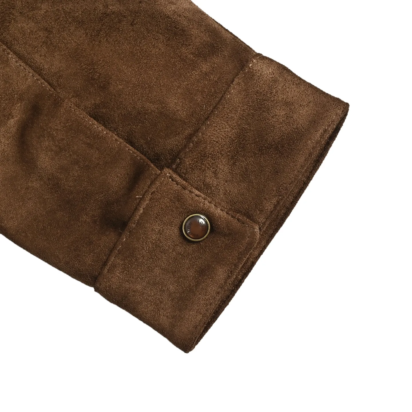 Louis Vuitton/Louis Vuitton presbyopia embroidered suede jacket